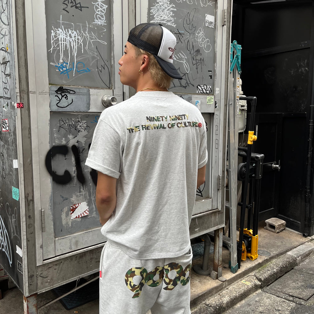 トップス 9090 OG Logo Tee Heather white camo S 90 Logo Tee (Camo) – YZ
