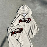 Assorted patterns yung logo buggy sweat pants