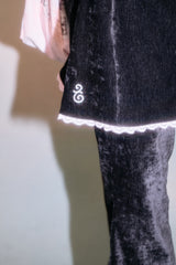 Velvet Layered Skirt Pants