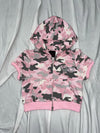 90 Logo Girl Short Sleeve Zip Hoodie