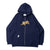 star logo warm zip hoodie