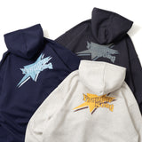star logo spray hoodie