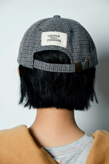 チェック柄のひきこもりcap