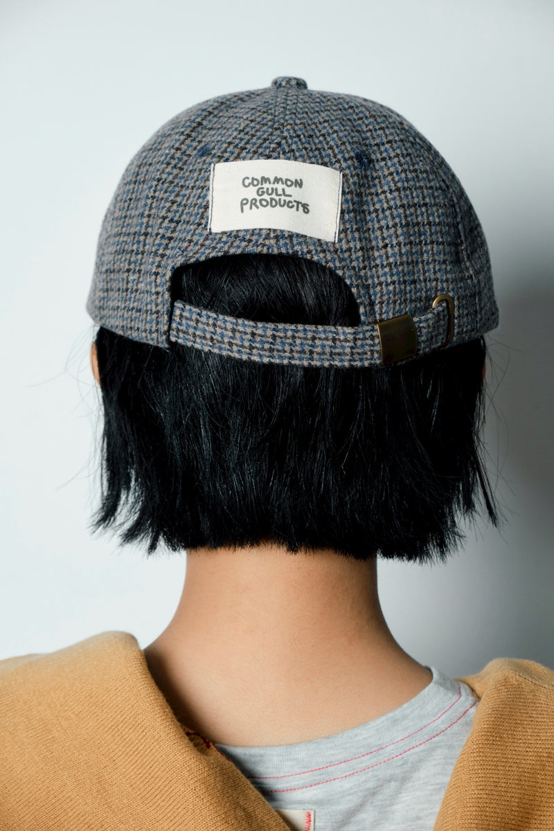 チェック柄のひきこもりcap