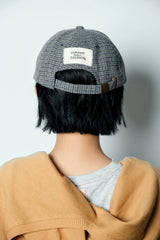 チェック柄のひきこもりcap