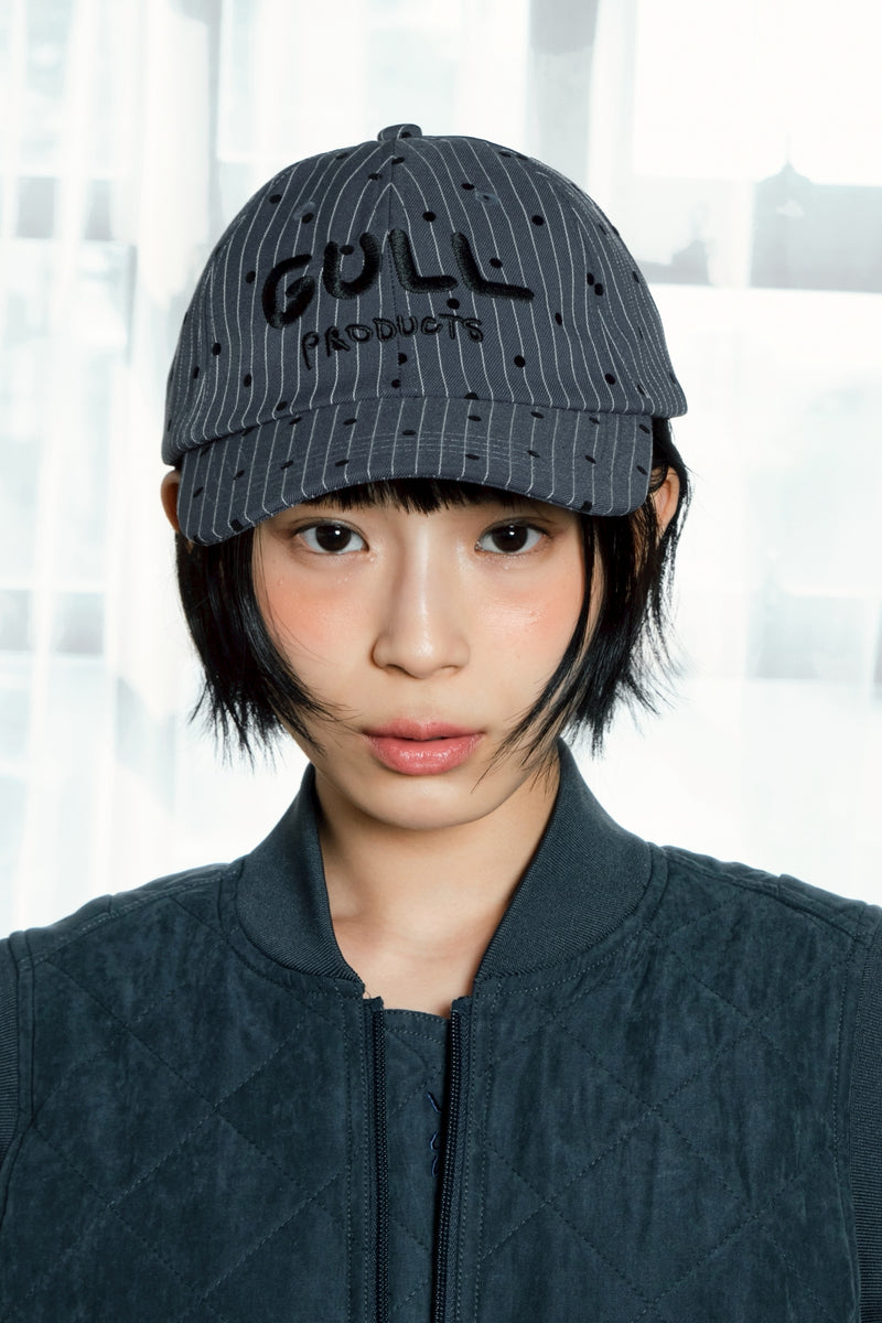 ストライプでドットなひきこもりcap