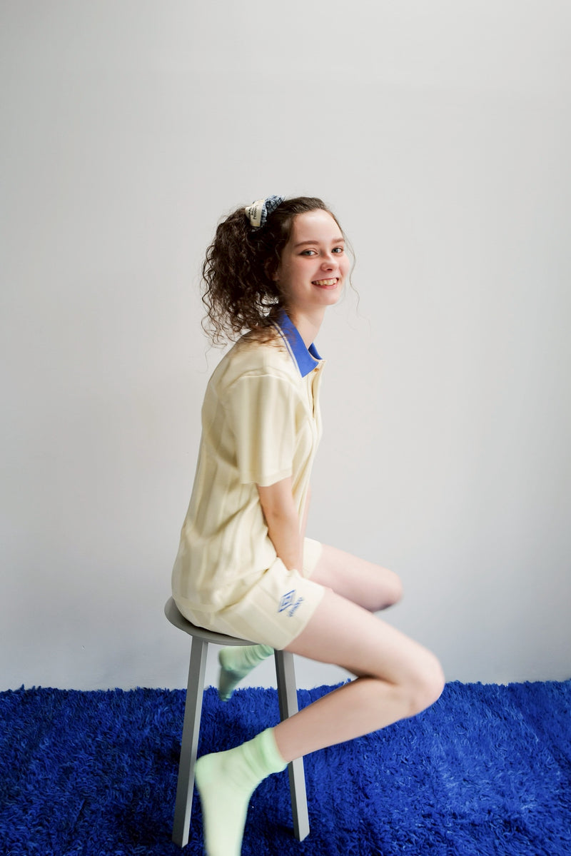 umbro×common gull products.でこぼこのニットショートパンツ