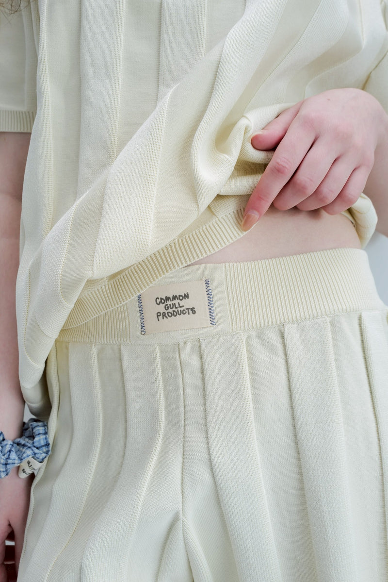 umbro×common gull products.でこぼこのニットショートパンツ