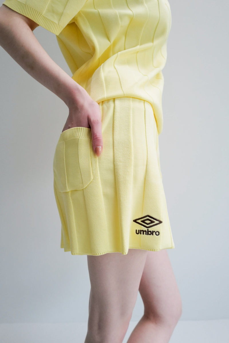 umbro×common gull products.でこぼこのニットショートパンツ