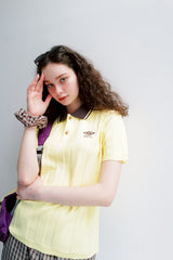 umbro×common gull products.でこぼこのニットポロシャツ