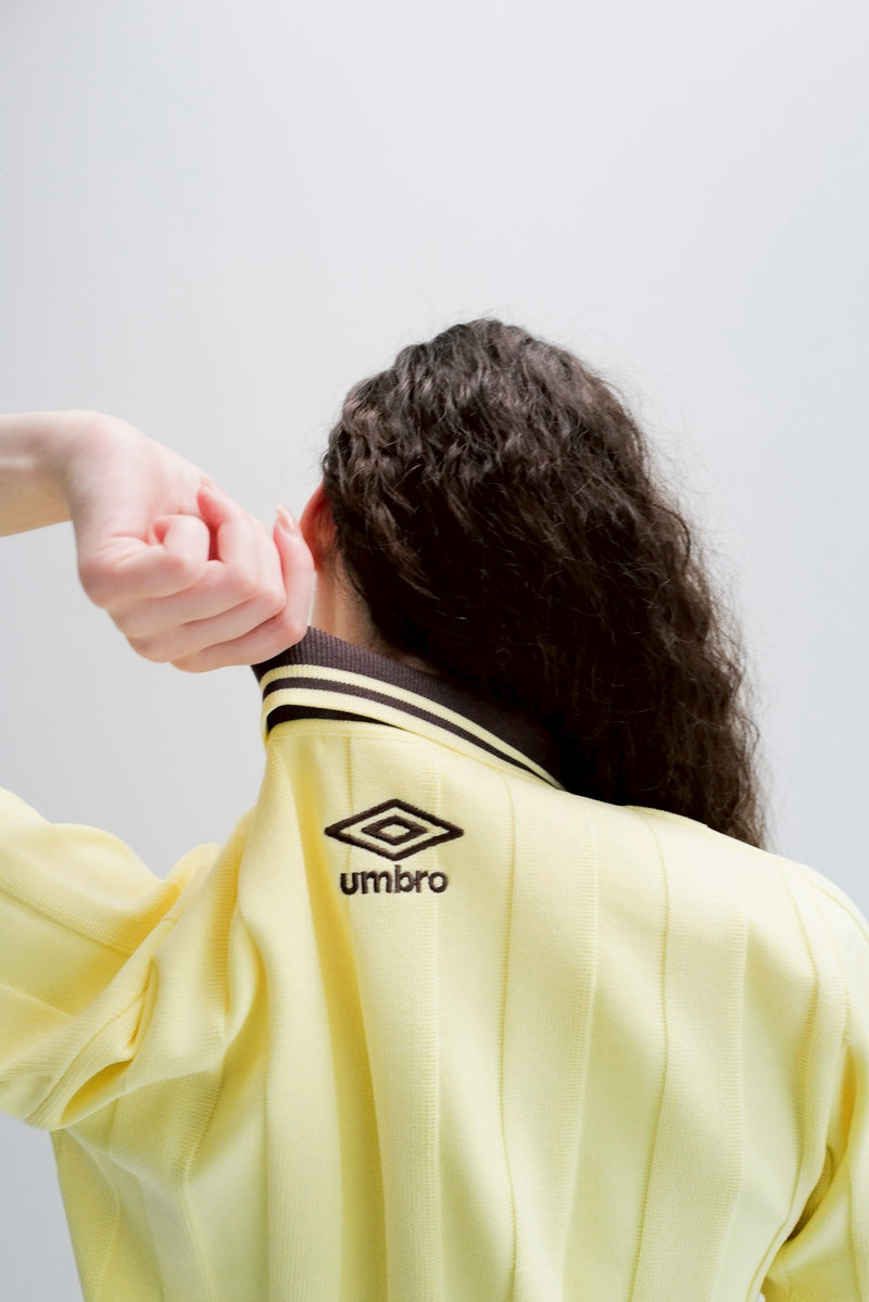 umbro×common gull products.でこぼこのニットポロシャツ