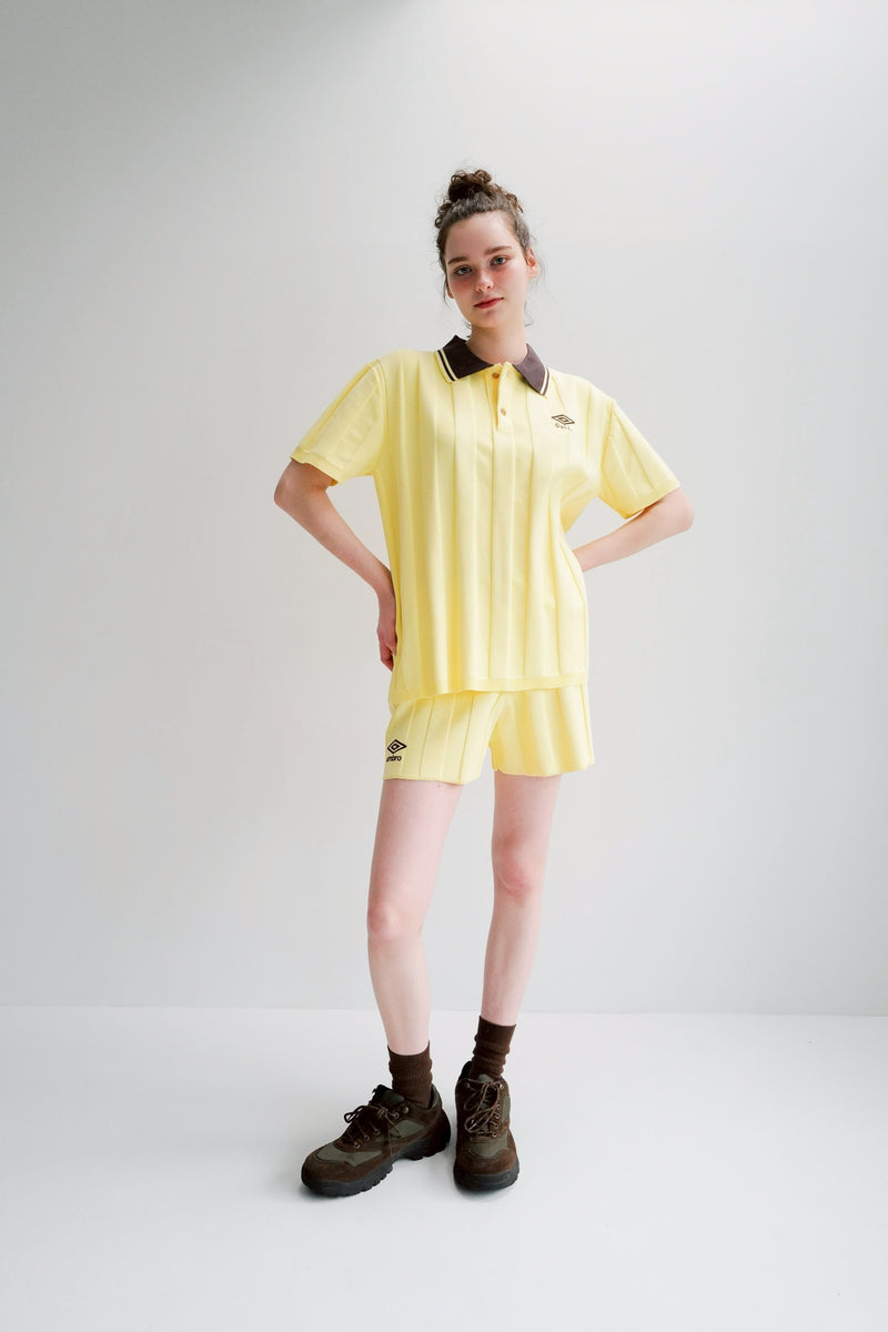 umbro×common gull products.でこぼこのニットショートパンツ