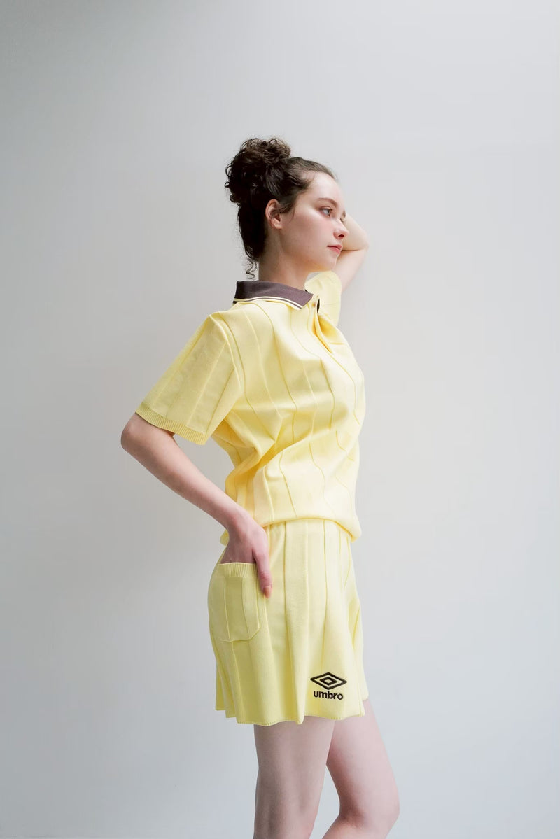 umbro×common gull products.でこぼこのニットショートパンツ