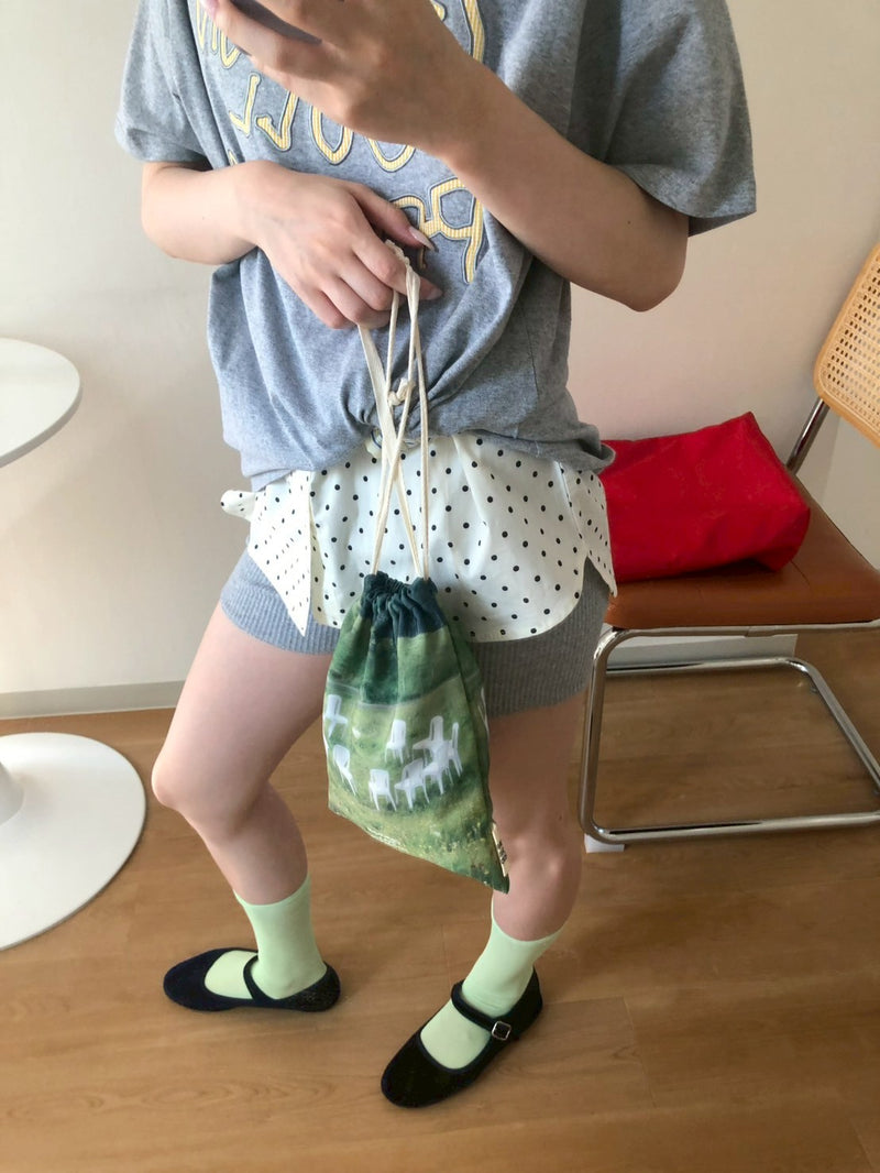 11席ある小人たちへの巾着袋