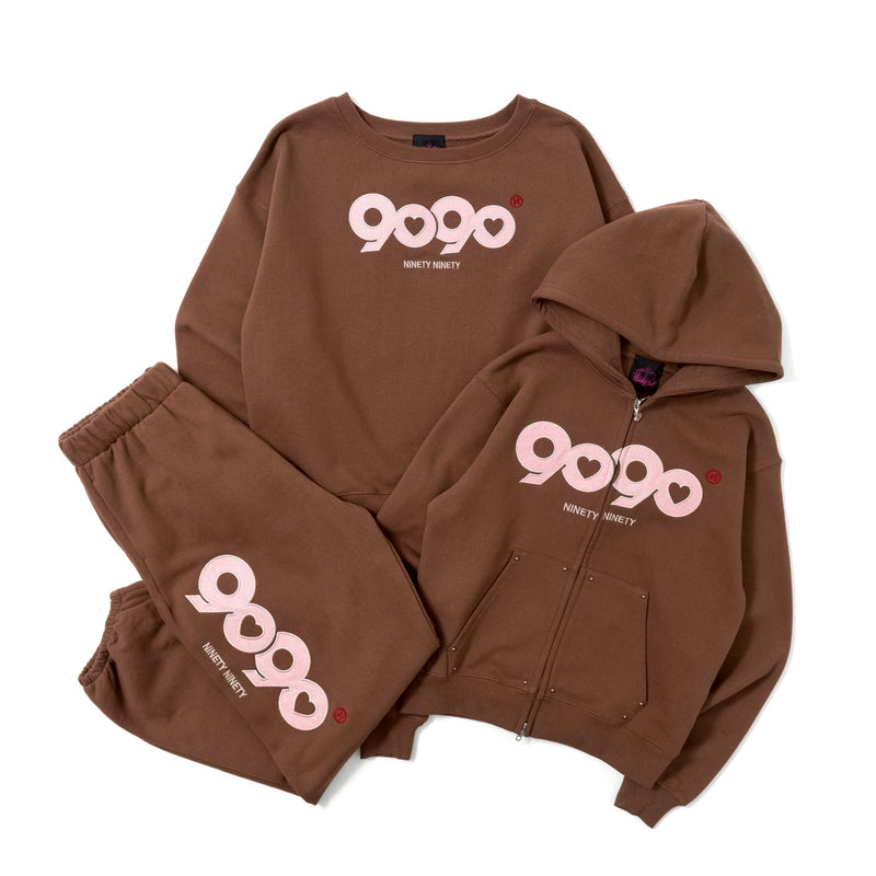 トップス 9090 OG Logo Valentine Zip Hoodie OG Logo Valentine Zip Hoodie – YZ