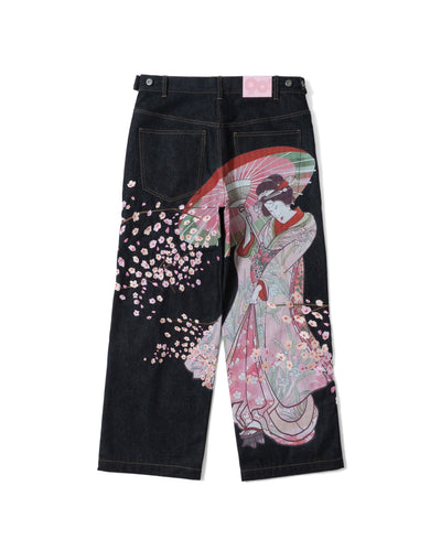 【9090×ラヴ上等】Ukiyo-e Straight Denim