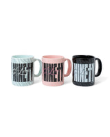 【09090×라브 상등】Gothic Logo Zebra Mug Cup 