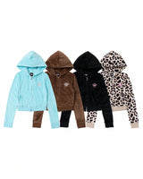 【9090girl×Juicy Couture】Velour Zip Hoodie