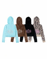 【9090girl×Juicy Couture】Velour Zip Hoodie