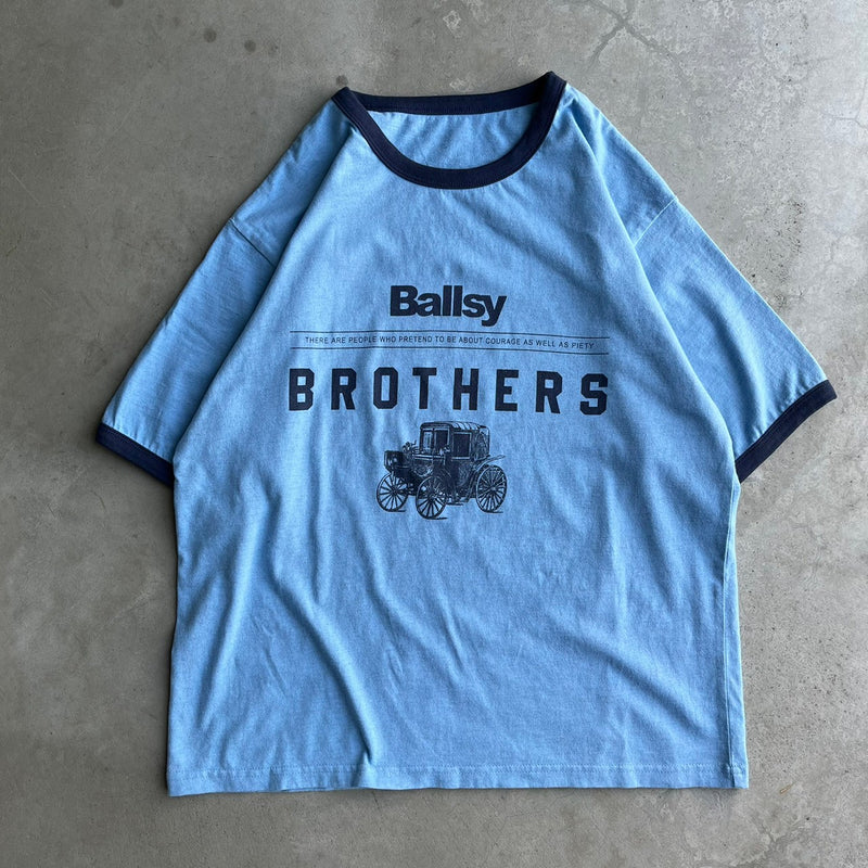 BALLSY Overdyed Ringer T-shirt L size