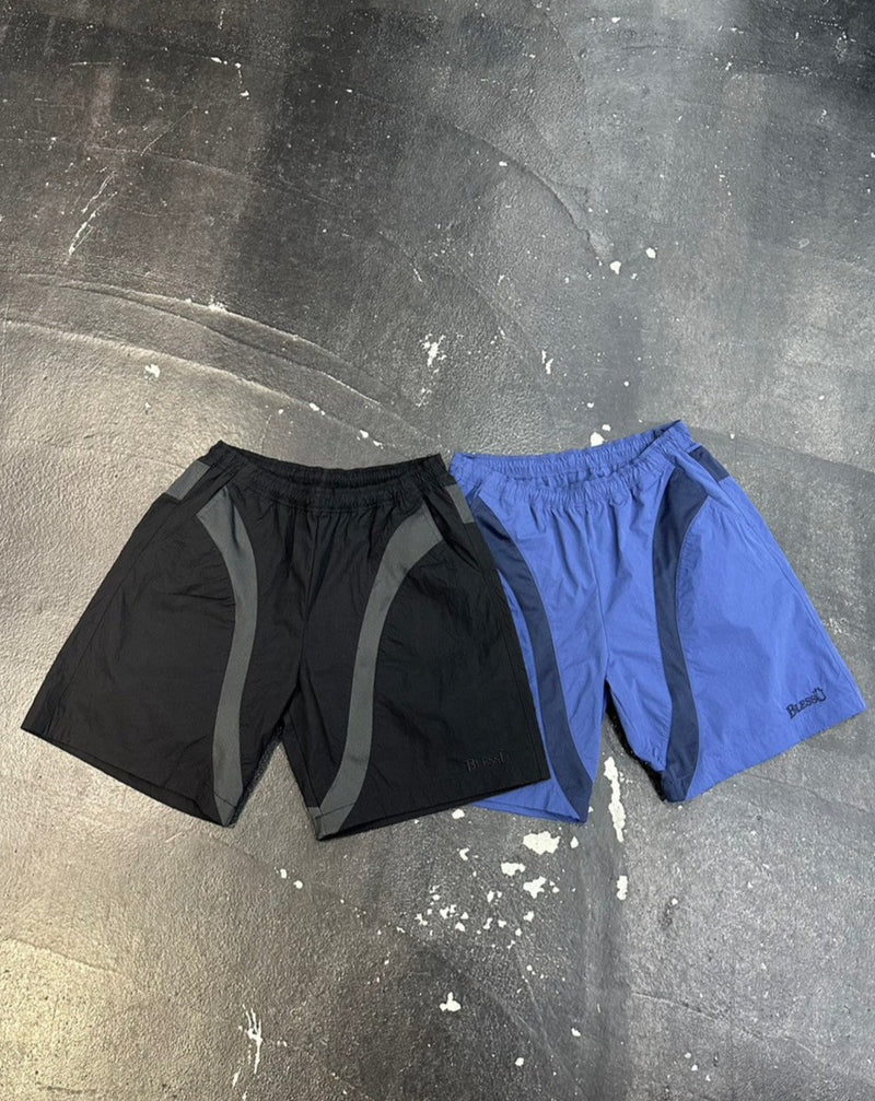 MESH LINE HALF PANTS