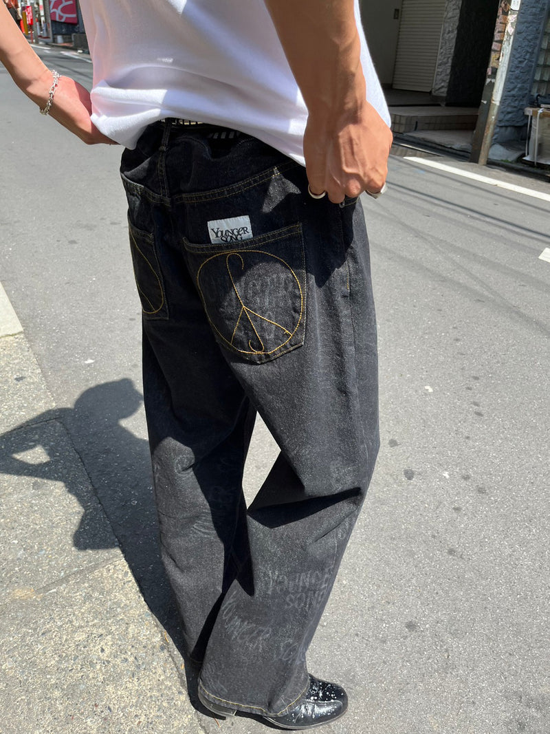 PERSONSOUL*23FW Graffiti Jeans Mサイズ 予約メンズ - パンツ