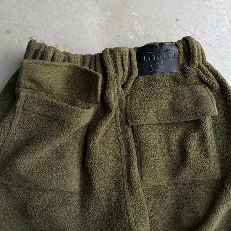 M65 fleece wide cargo pants