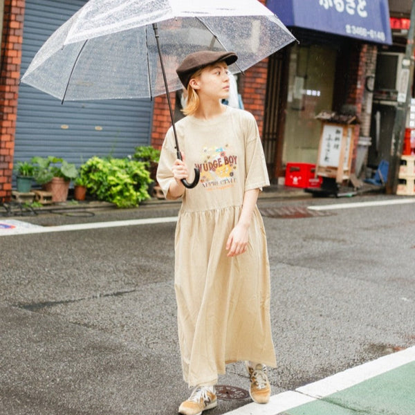 WudgeBoy ワッジボーイ ワイドデニム ブルーデニム イエロー 古着 L 
