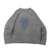 globe logo sheer knit
