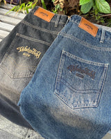 Vintage Washed Strait Denim