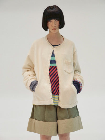 NO COLLAR CARDIGAN(発送予定：2026年月8月下旬~)