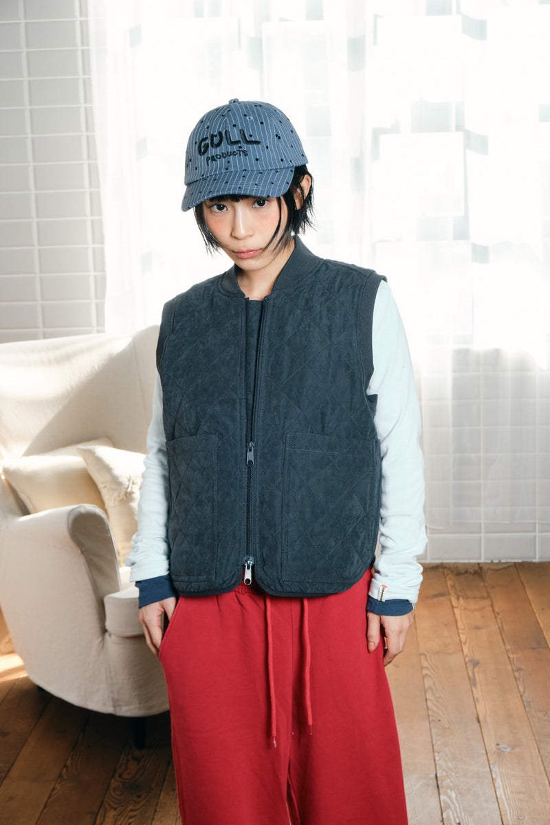 ストライプでドットなひきこもりcap