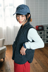 ストライプでドットなひきこもりcap