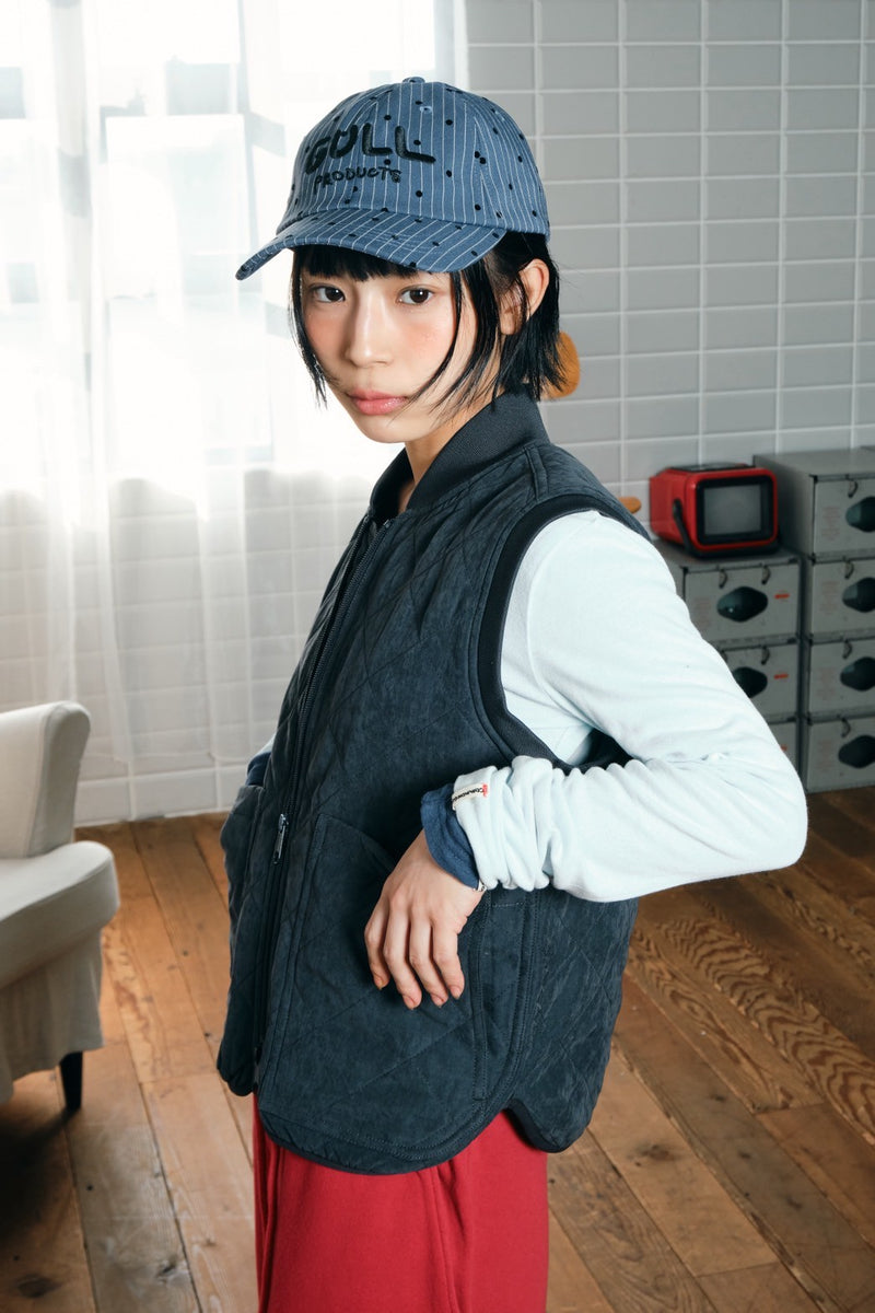 ストライプでドットなひきこもりcap