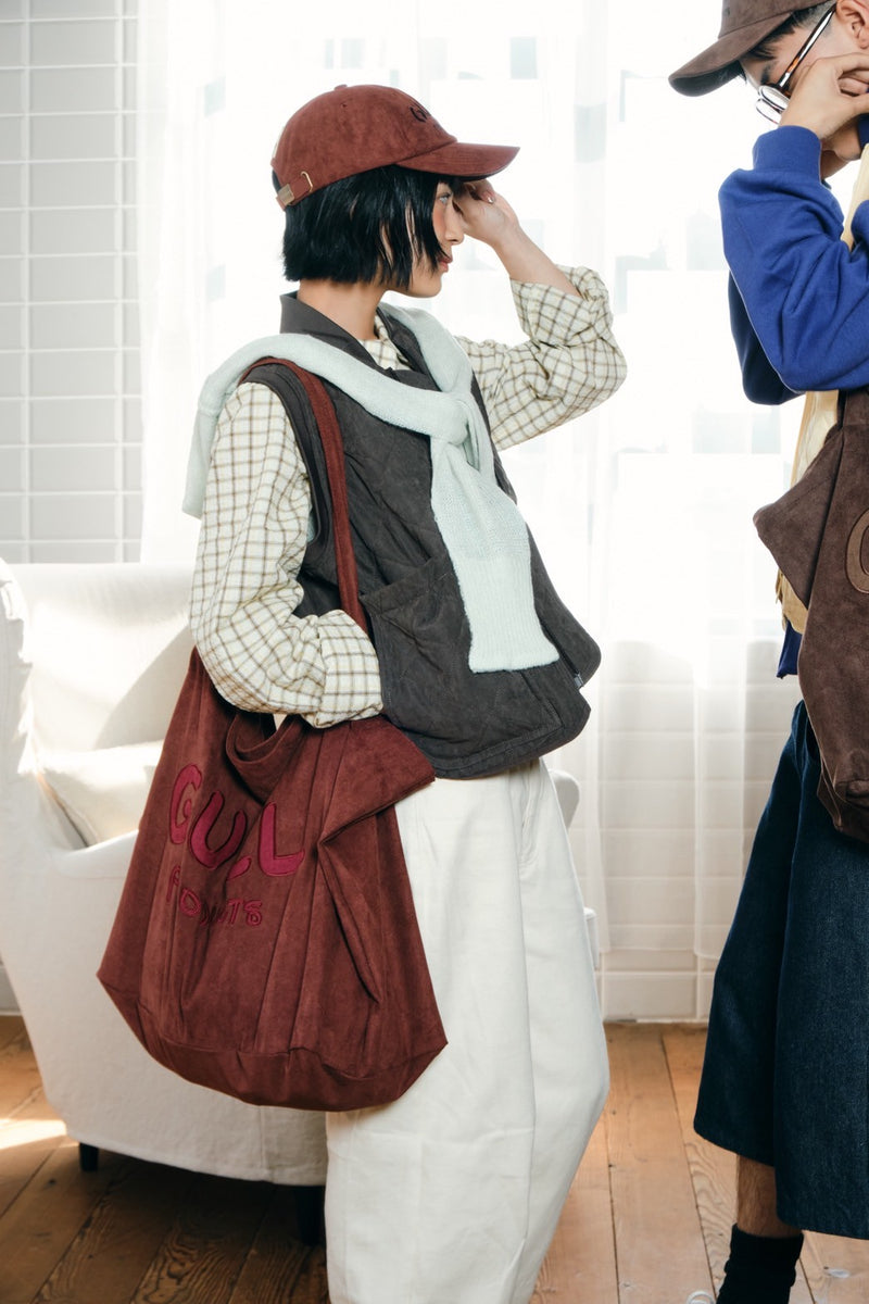 スウェードのひきこもりbag