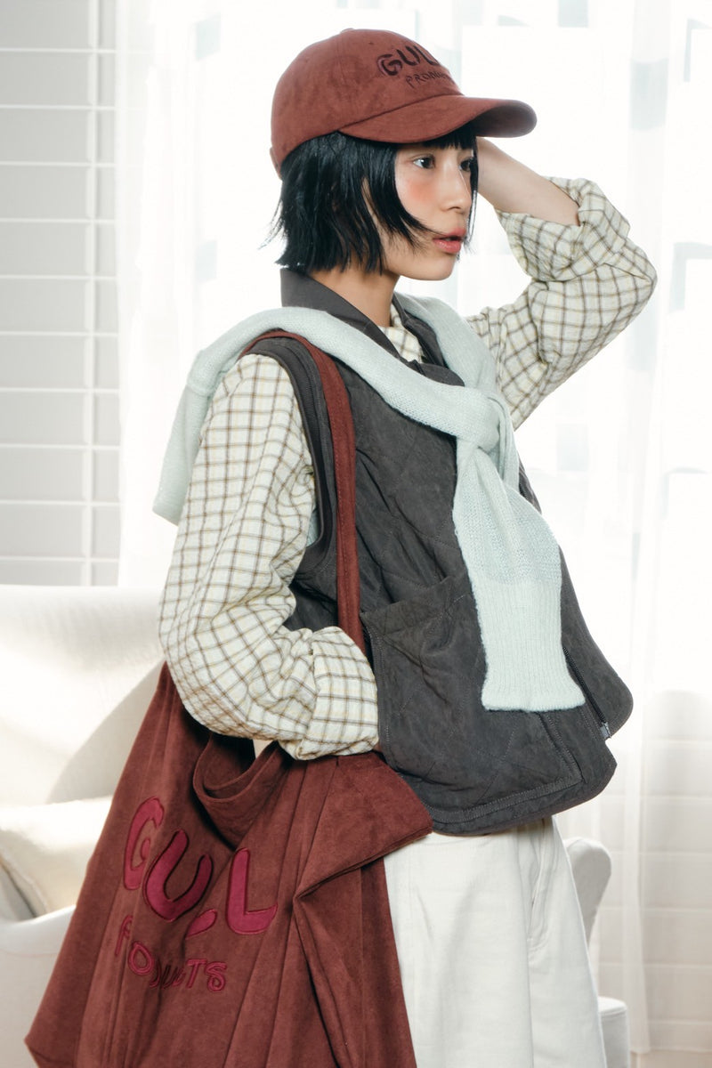 スウェードのひきこもりbag