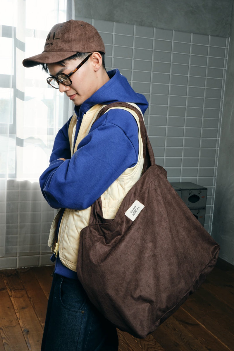 スウェードのひきこもりbag