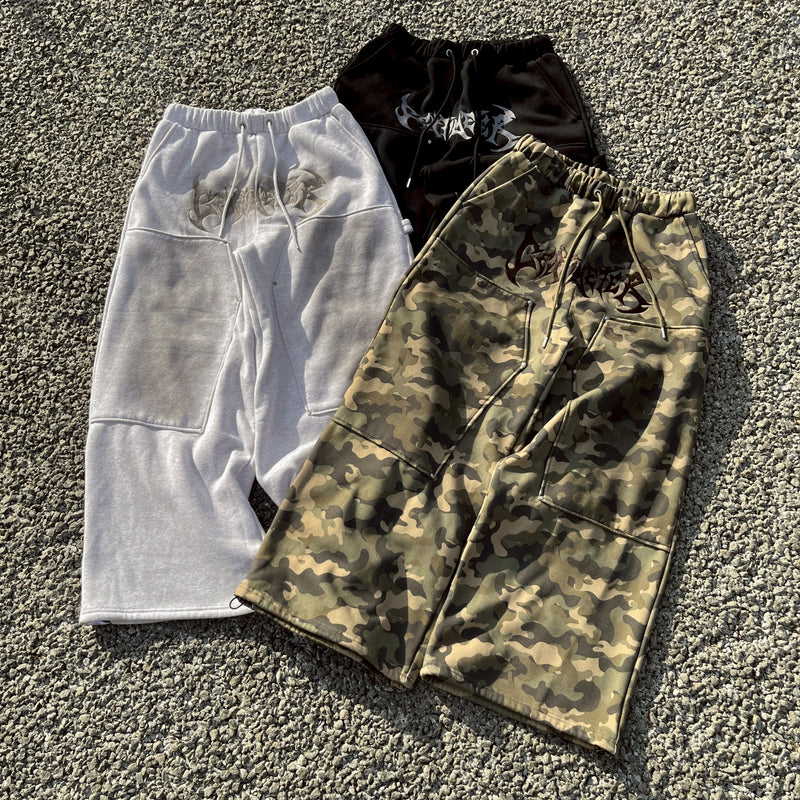 Tribal logo double knee sweat pants