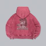 CMT ruler rhinestone zip hoodie 