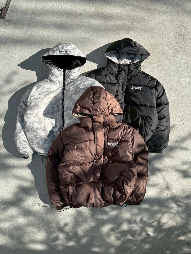 Reversible puffer jacket
