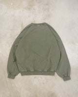 心形印花圆领卫衣 