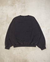 心形印花圆领卫衣 