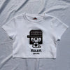 Boxy ruler check tee 
