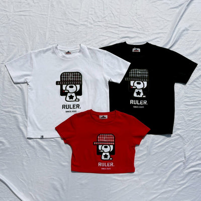 Boxy ruler check tee 