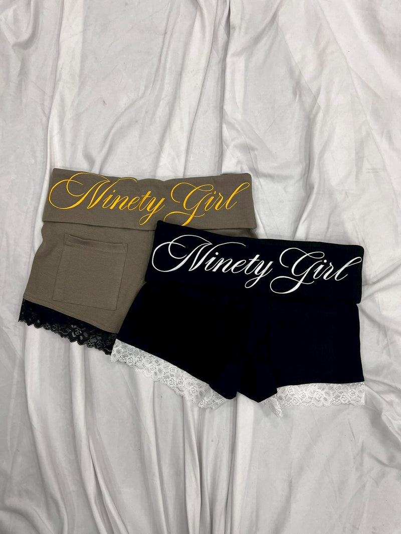 Ninety Girl Lace Micro Shorts – YZ