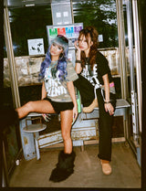Ninety Girl Gothic Big Graphic Tee