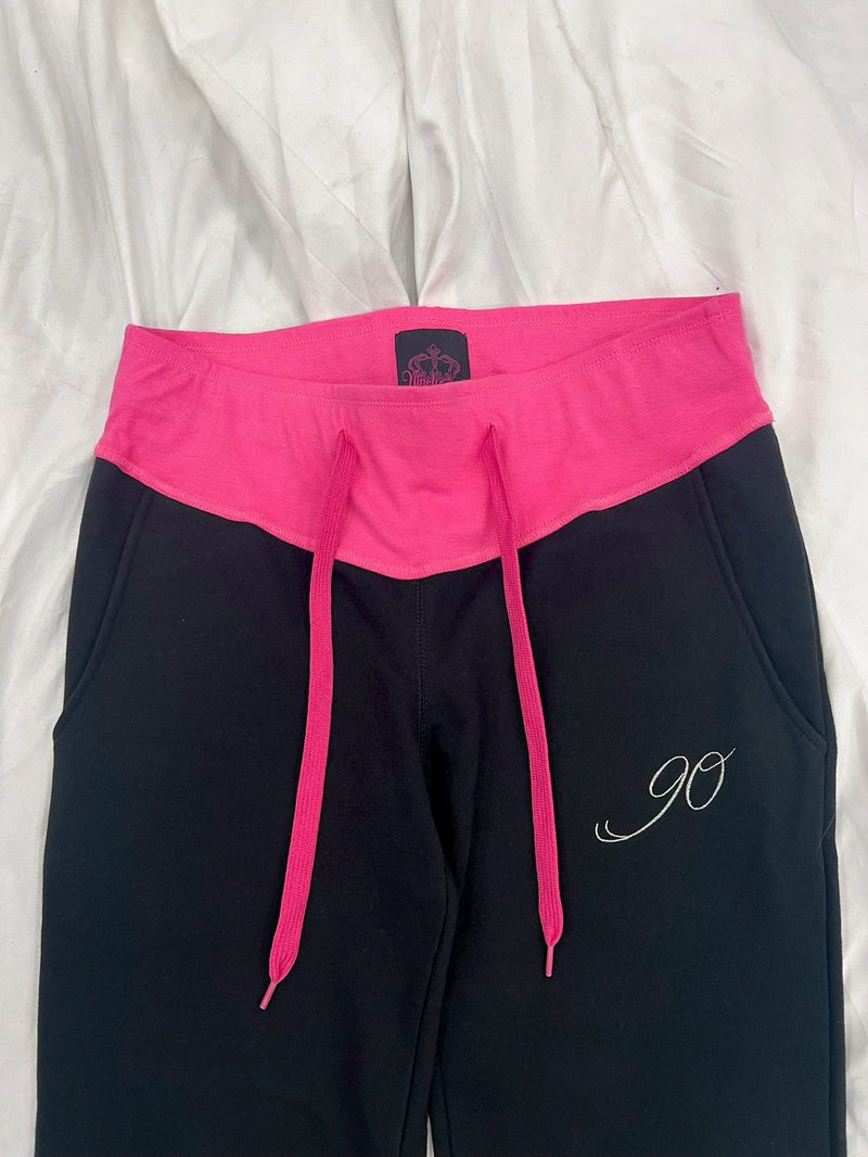 Contrast Rib Waist Straight Pants – YZ
