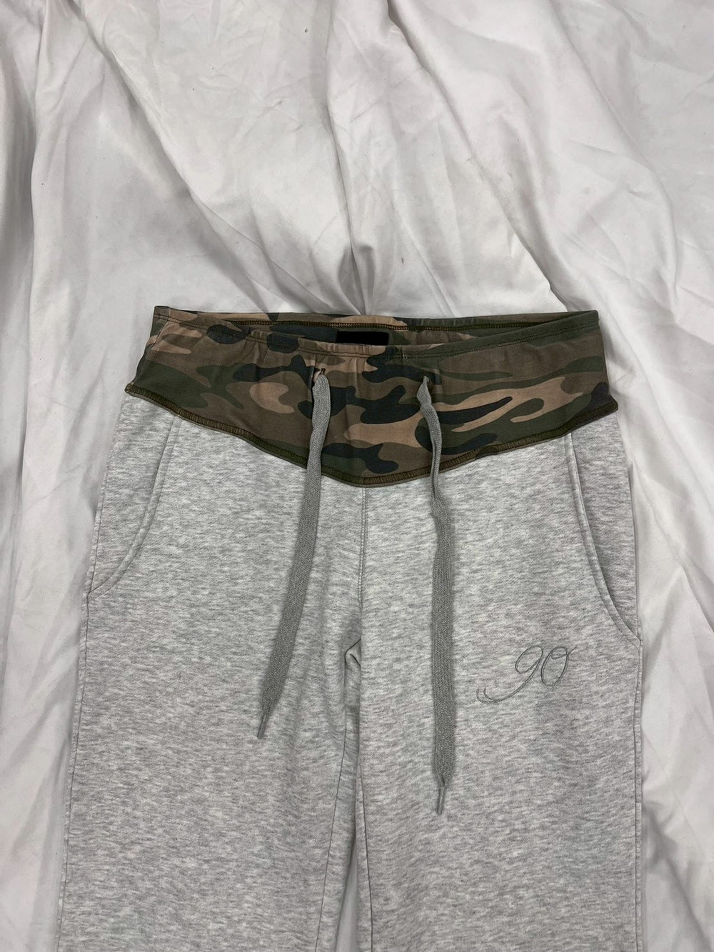 Contrast Rib Waist Straight Pants – YZ