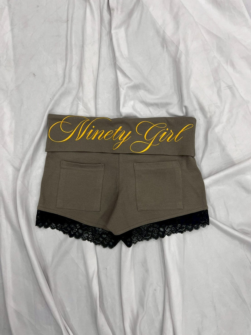 Ninety Girl Lace Micro Shorts – YZ