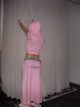 Ninety Girl Cross Stud Long Skirt